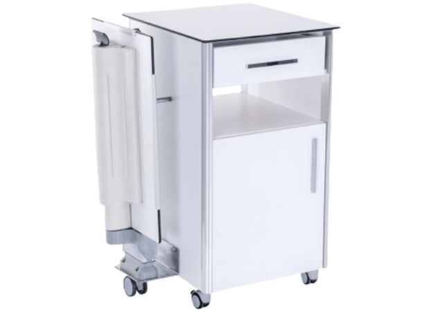Bedside Cabinet with Overbed Table, Both Sided Drawer 3